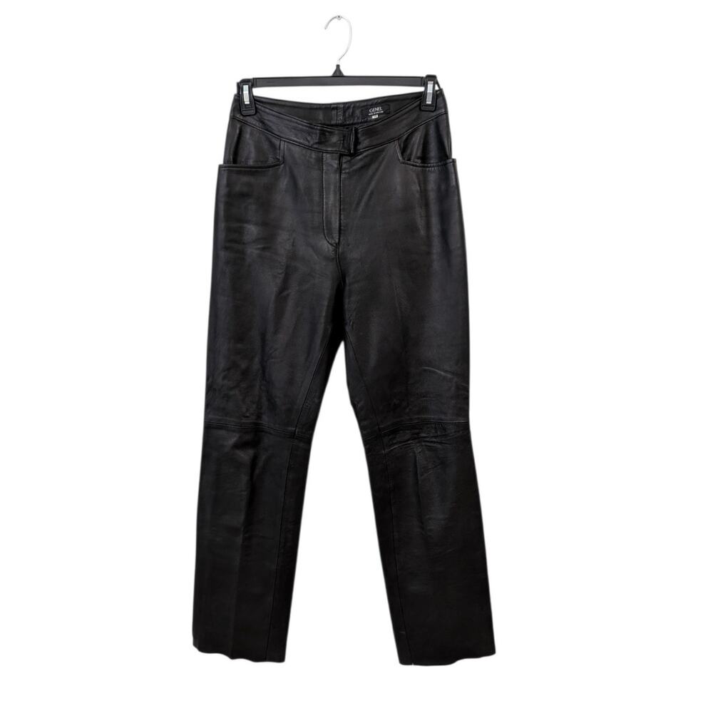 Genel London Leather Pants